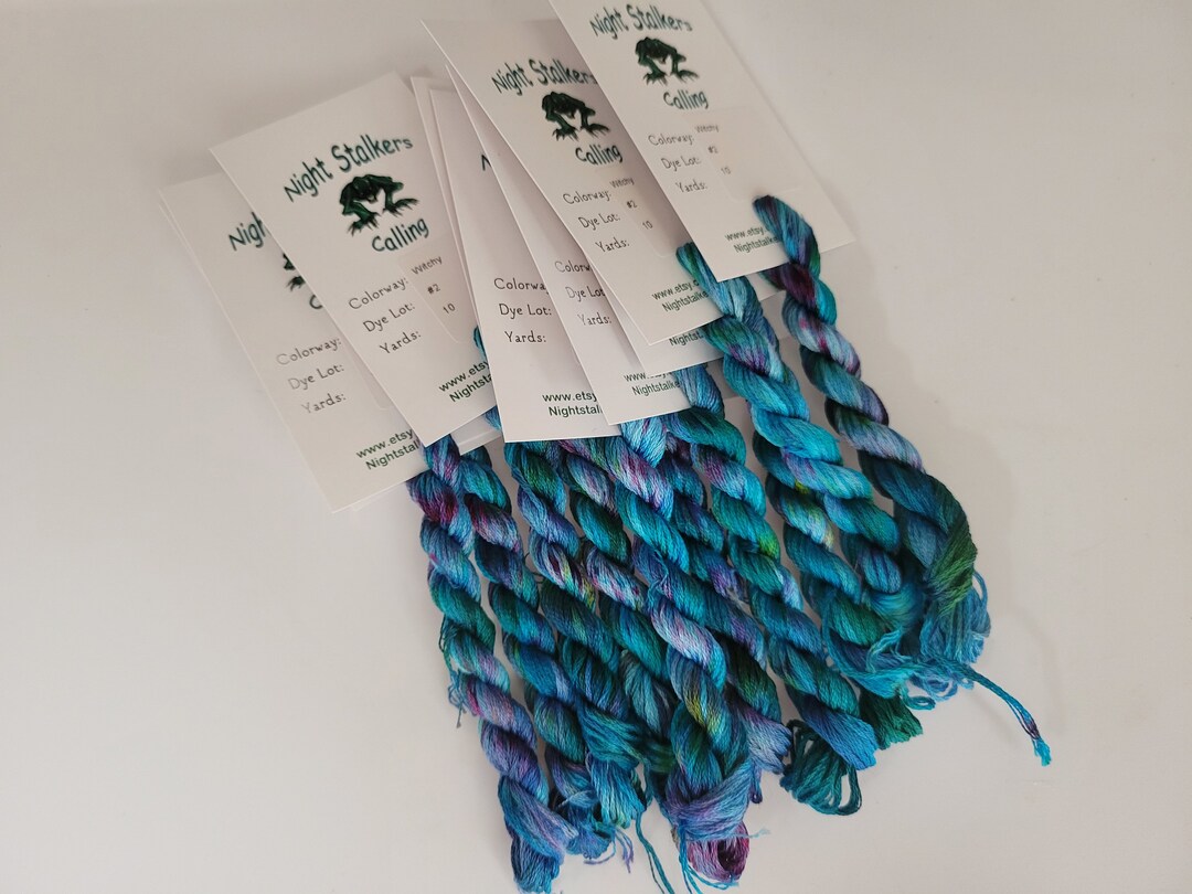 Witchy March Mystery Colorway, Hand Dyed Floss, Variegated Thread