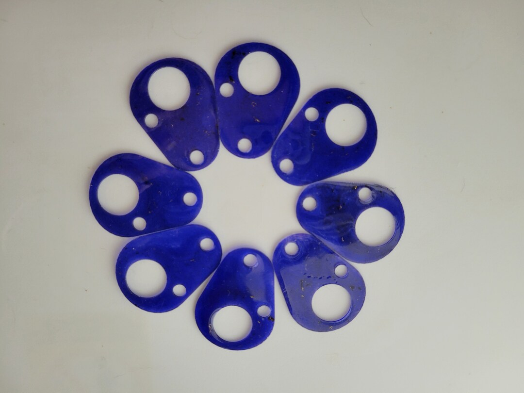 Blue and Gold Thread Drops Floss Holder Cross Stitch Etsy