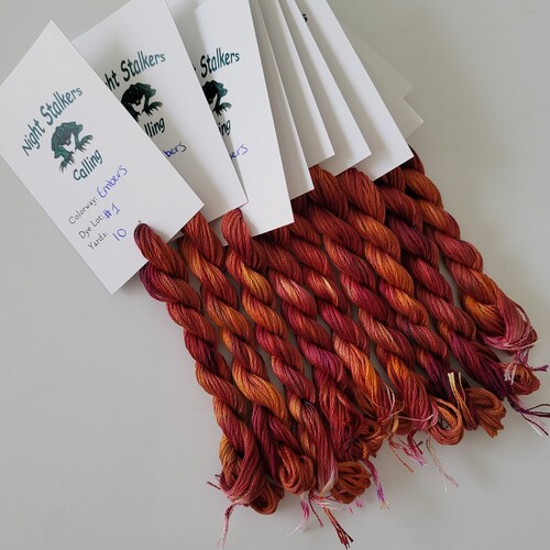 Pink Lemonade 6 Stand DMC Floss Hand Dyed Variegated Etsy