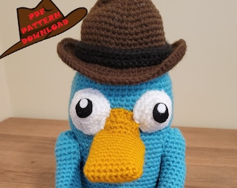Perry the Platypus - PDF Crochet Pattern DOWNLOAD