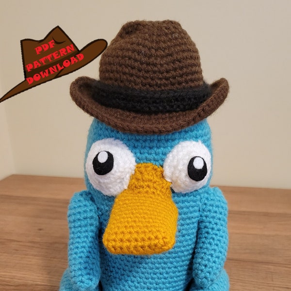 Perry the Platypus - PDF Crochet Pattern DOWNLOAD