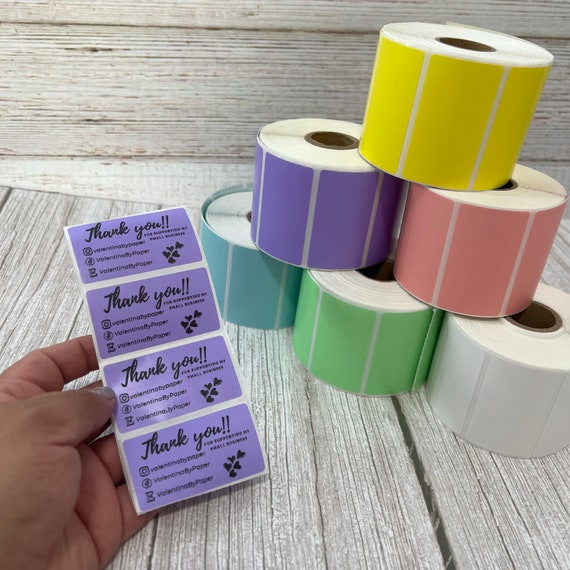 100 Thermal Labels Thermal Stickers Small Business Labels Etsy