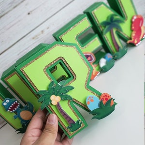 Dinosaur Letter 3D, Dinosaur Party Decoration, Party Decor, Party Supplies, Paper & Party Supplies, Party Box, Dinosaur Party Decoration