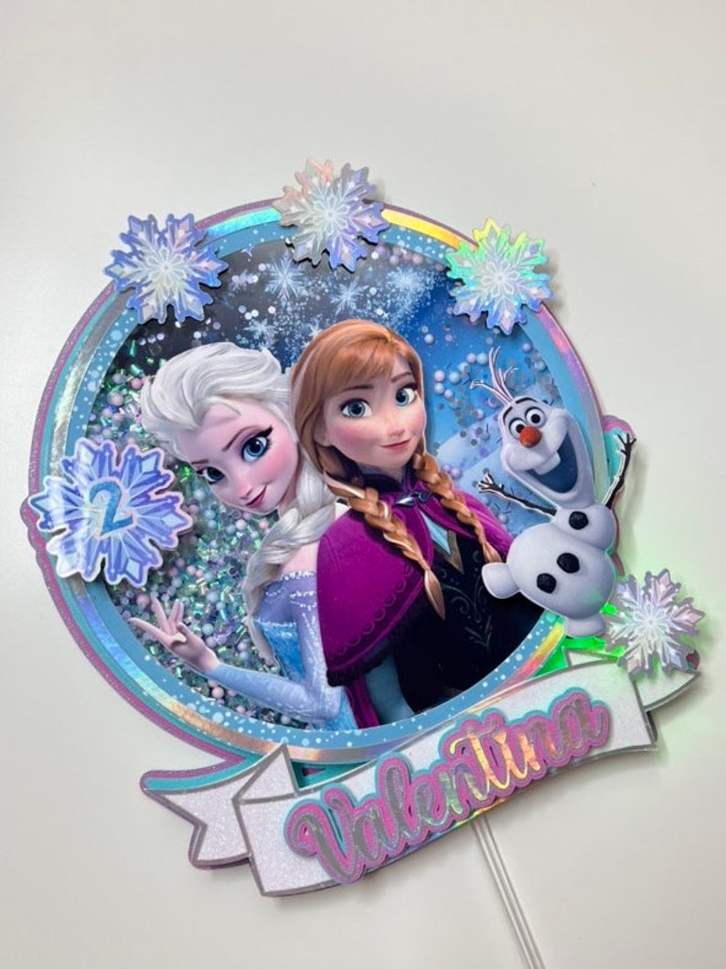 Frozen Cake Topper Frozen Centerpiece Frozen Party Etsy