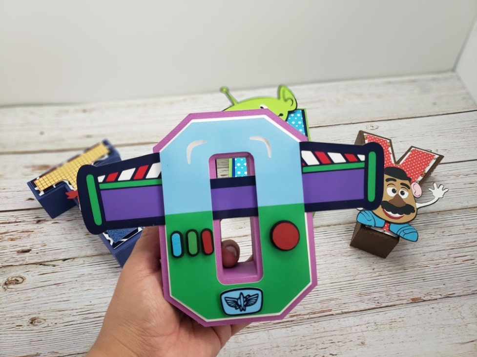 Toy Story Letter 3D, Toy Story Party Decoration, Party Decor, Party