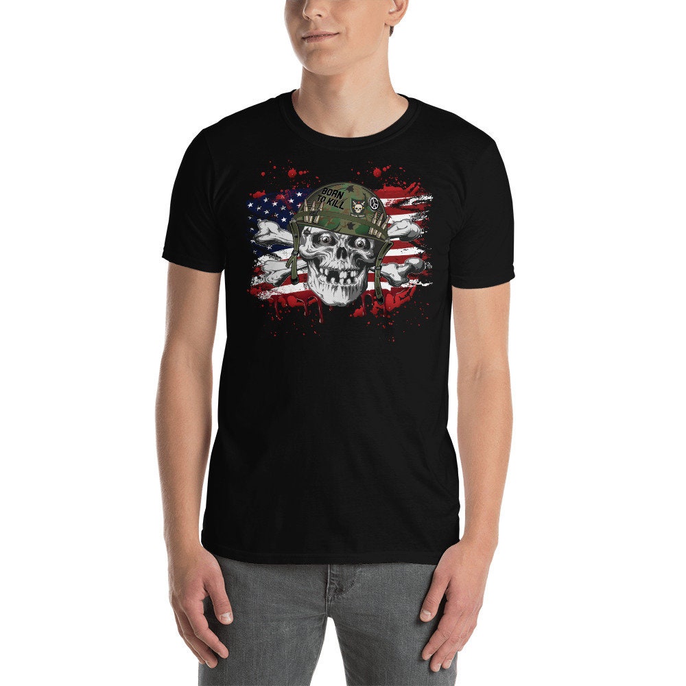 Born to Kill Skull #Sgt Logo' Men's T-Shirt