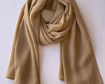 Malaysian Hijab Large Plain Viscose Sarong / Scarf / Shawl – Soft, Lightweight Wrap In Beautiful Colors Long Hijab - Foto 6