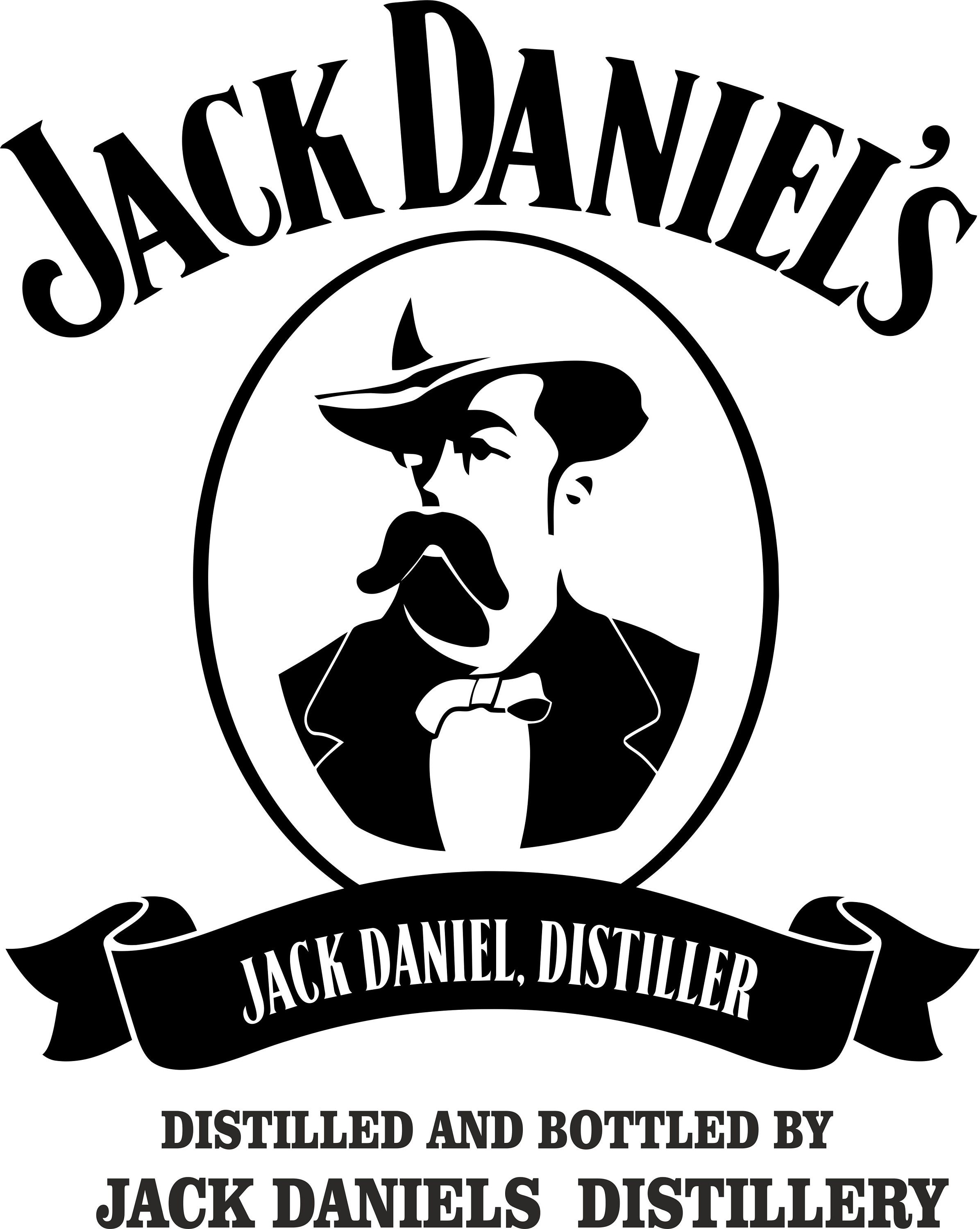 Passion Stickers - Drink Decals - Jack Daniel's Whiskey Logo Decals Alcohol