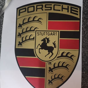 Porsche Logo Decal -  UK
