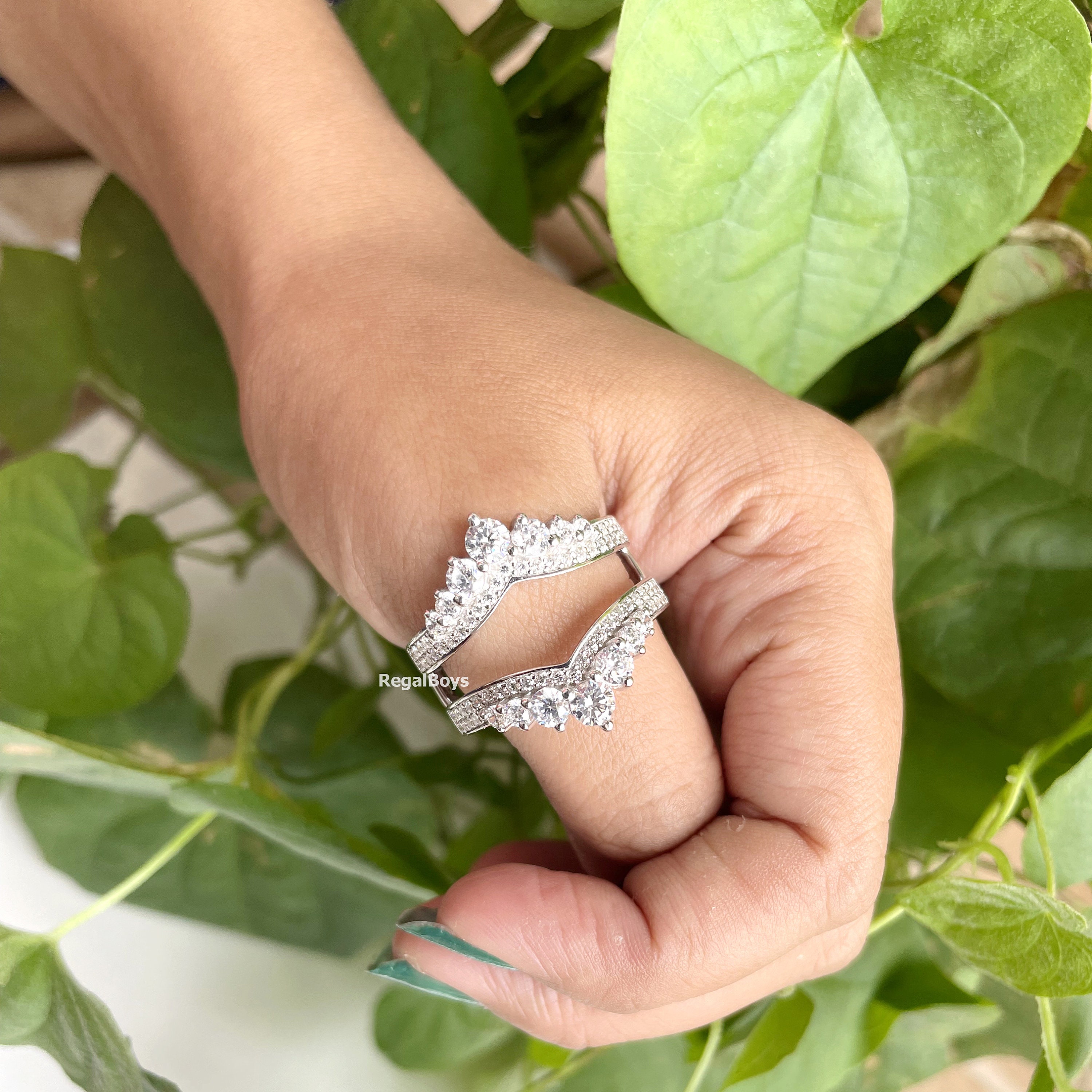 Diamond Enhancer Wrap Ring, Ring Guards & Spacers , 14K Gold Plated