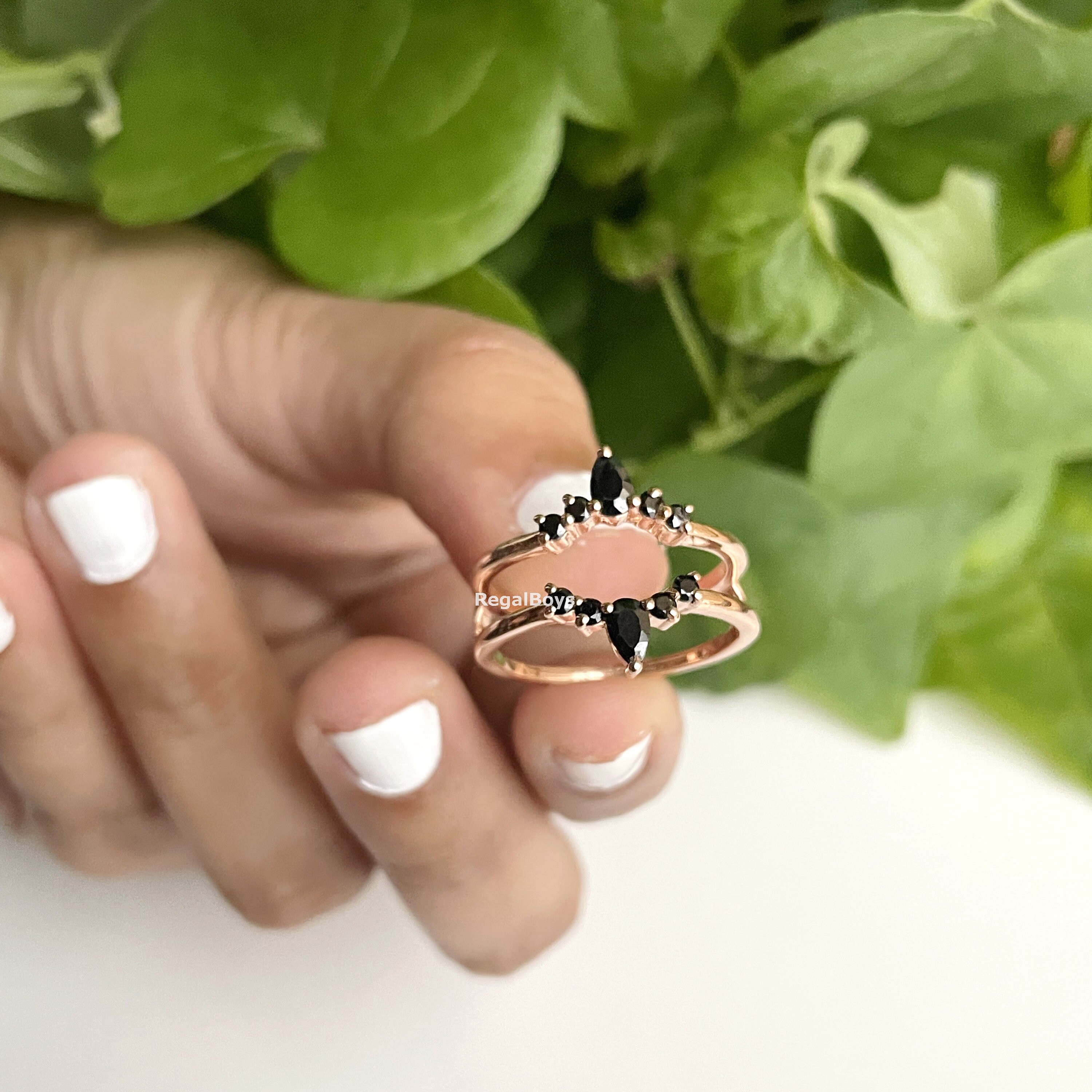 Black Diamond Enhancer Wrap Ring, Ring Guards & Spacers , 14K Gold