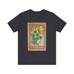 British Empire Vintage Postage T-Shirt | British Empire | King George VI | The Crown | Anglophile | Queen Elizabeth | Ceylon | Sri Lanka