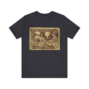 British Empire Vintage Postage T-Shirt | British Empire | King George VI | The Crown | Anglophile | Queen Elizabeth | Burma | Myanmar