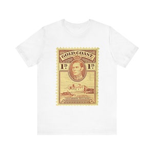 British Empire Vintage Postage T-Shirt | British Empire | King George VI | The Crown | Anglophile | Queen Elizabeth | Gold Coast | Ghana
