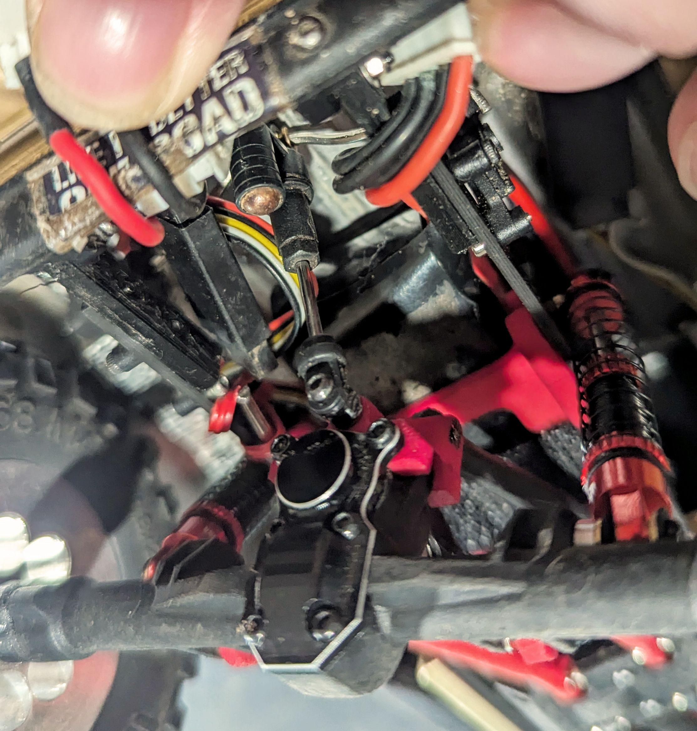 SCX24 Rear 4 Link Riser Limit Strap Mount 