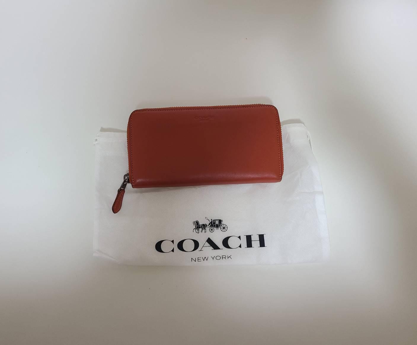 Coach Long Zip Around Wallet Near Mint
