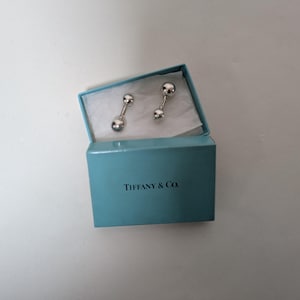 Tiffany and Co. Ball Cufflink Silver 925 13gram