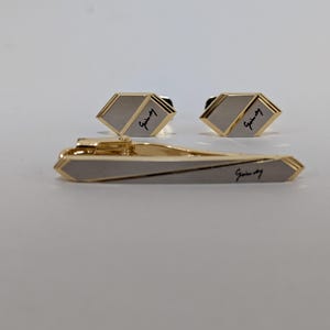 Vintage Givenchy Cufflinks and Tie Pin