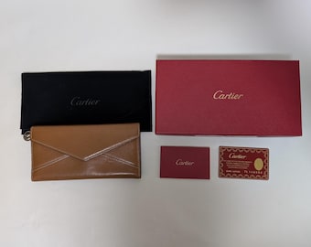 Statement Piece Authentic Vintage Cartier L3001079 Long Wallet  For the Modern Trendsetter