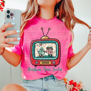 Christmas Movie Junkie || Retro Christmas|| Christmas PNG || Sublimation Design || Digital Download || PNG File || Christmas Friends