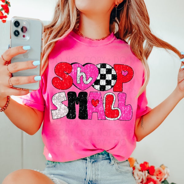 Valentine’s day || Shop Small  || Shirt Design  || Faux Sequin || PNG SUBLIMATION || digital download || Girly pop