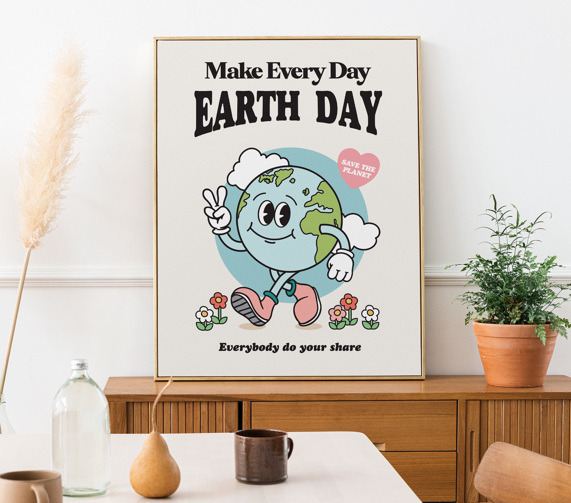 salad Forbid cable Posters Save Earth - Etsy