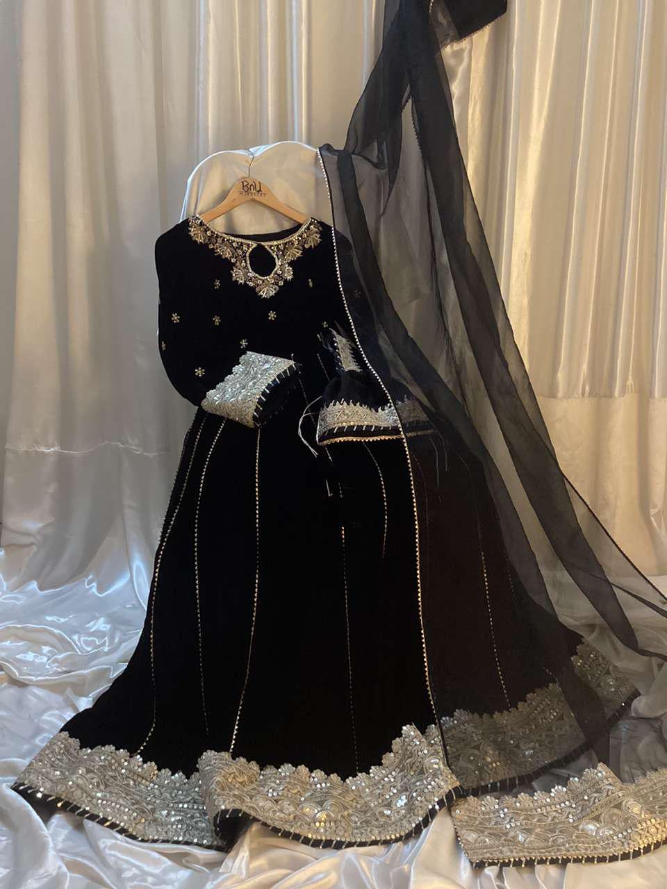 1960s Black Velvet Dress With Rhinestone Trim / 60s Sheath