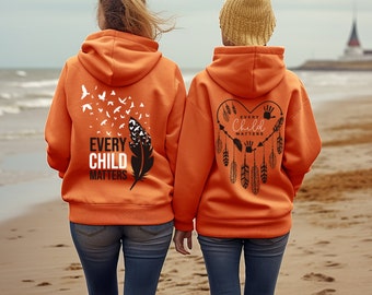 PROCEEDS DONATED, Every Child Matters Orange Shirt Day Adult Unisex Hoodie