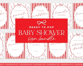Shes Ready To Pop Shower Decorations - Ready To Pop Soda Decor - Shes Ready To Pop Favor Sign - Ready To Pop Babyshower Decor