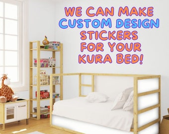 Adesivi colorati arcobaleno per letto Kura Decalcomania per