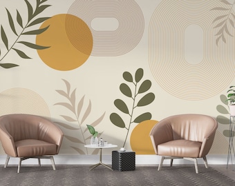 Arch Style and Design Wallpaper, Peel and Stick, Soft Minimalist Colours Wallposter, Wall Decor, Personalised, Customizable Mural, Gifts