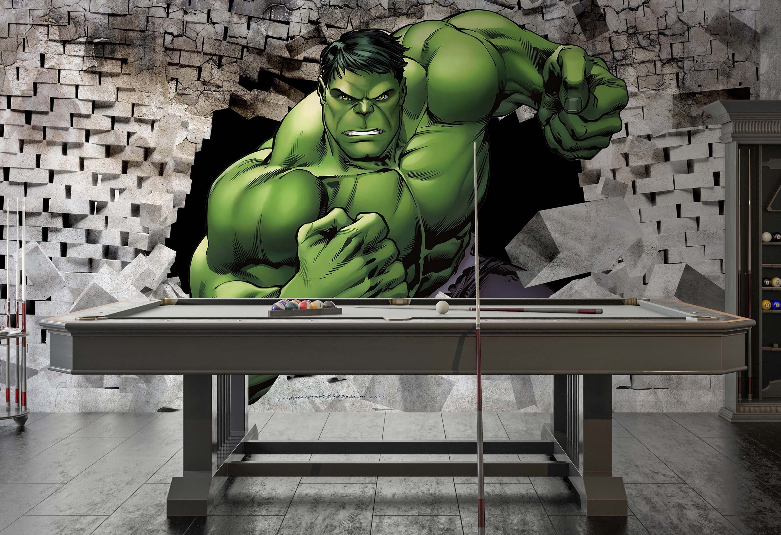 HULK WALLPAPER 3D Look Wallpaper Adhesive Hulk Cracking - Etsy