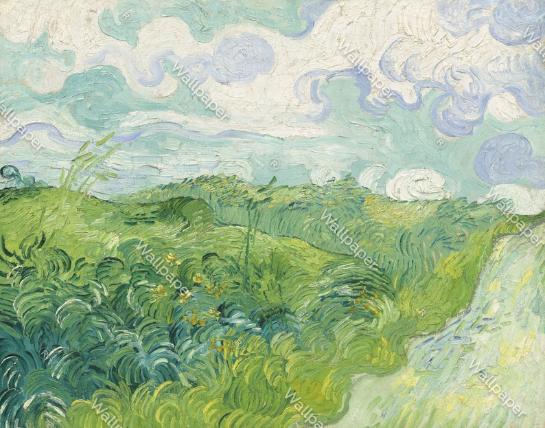 Póster de Van Gogh, mural de pared con obra de arte de Van Gogh autoadhesivo, papel pintado Art Déco, mural de Van Gogh pintado al óleo imagen 4