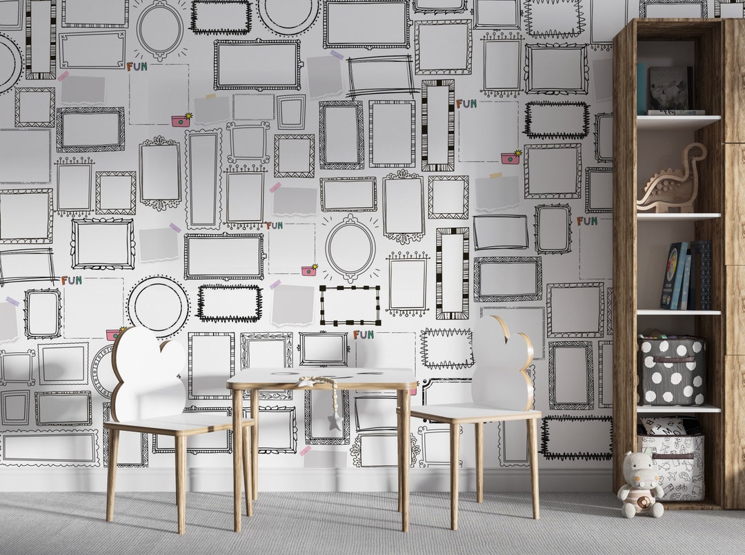 Frame Wallpaper Different Size and Shape Frame Wallpaper Nursery Room