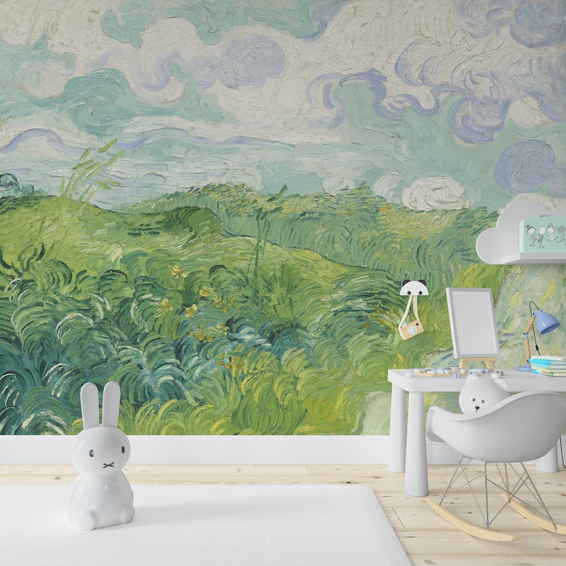 Póster de Van Gogh, mural de pared con obra de arte de Van Gogh autoadhesivo, papel pintado Art Déco, mural de Van Gogh pintado al óleo imagen 1