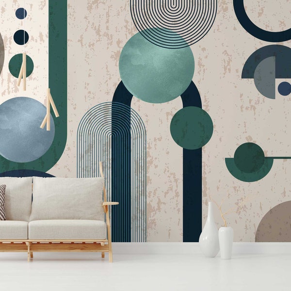 Double Arch Wall Decal Set Abstract Wall Decor Boho Interior Photo Inspiration
