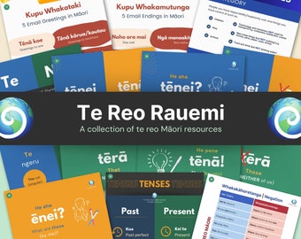 Te Reo Māori 30-page Language Resource Rauemi for Maori learning