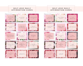 30 Self Love Daily Affirmation Cards in Te Reo Māori and English for Women Wahine Maori language digital prints