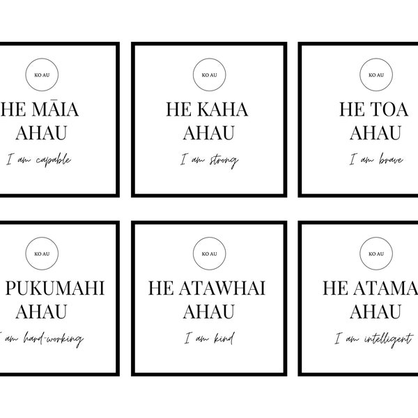 30 cartes d’affirmation maories Bilingues avec bonus Whakatauki Te Reo Māori Langue Proverbes Aotearoa Nouvelle-Zélande Kiwiana cadeau pour maori