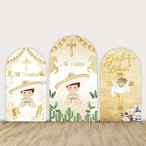 Baptism backdrop, Charro Bautizo Covertor, Mexican Baptism Banner, Polyester Cover