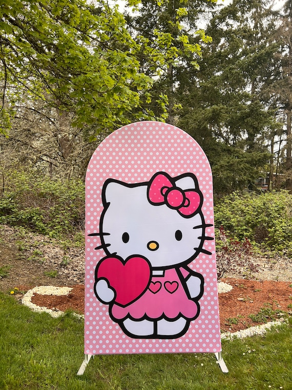 Hello Kitty backdrop Polyester Cover Party Props