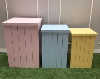 3 Pcs Set Wood Stand Party Props, Dessert Table