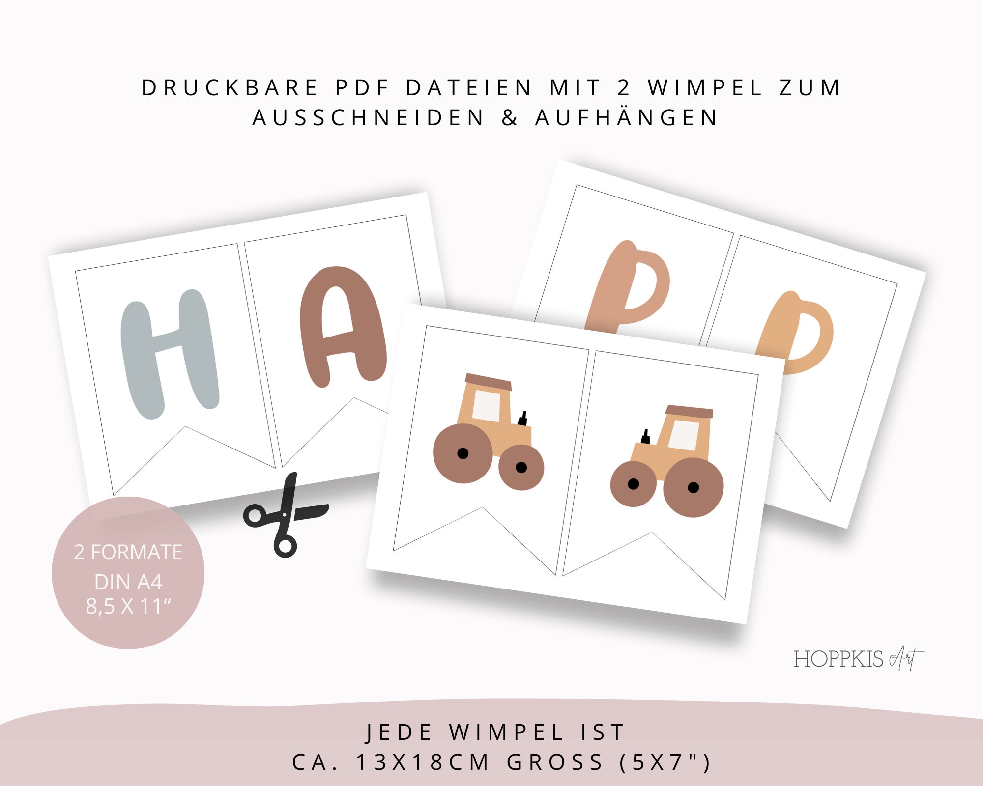 Happy Birthday-Girlande Mit Baustellen-Motiv – 1,8 M Partykette Für Kindergeburtstag & Deko