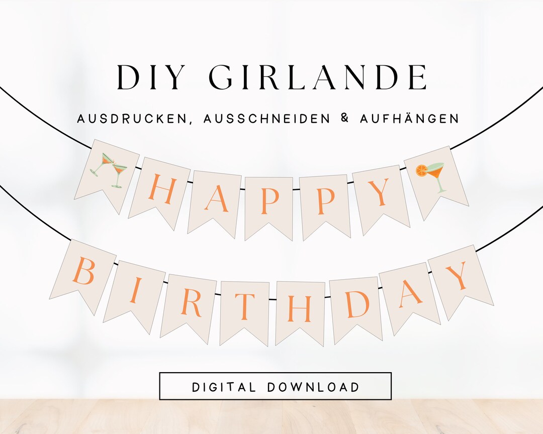 Geburtstagswimpel 'Happy Birthday' – 2,7 M Lang, Mehrfarbig, Für Party-Deko