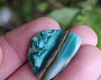Cabochão de madeira opala petrificada para fabricação de joias, pedra preciosa de jaspe multicolorida