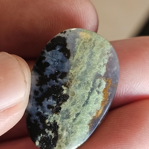 Petrified opal wood cabochon for jewelry making,multicolour jasper gemstone