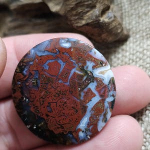 Red jasper from klawing cabochon for jewelry making,multicolour jasper gemstone,34x34x5mm