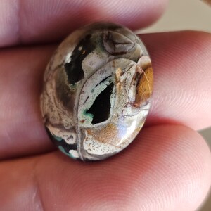 Petrified opal wood cabochon for jewelry making,multicolour jasper gemstone