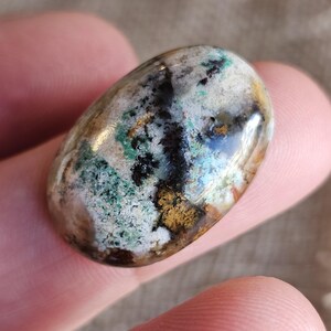 Petrified opal wood cabochon for jewelry making,multicolour jasper gemstone