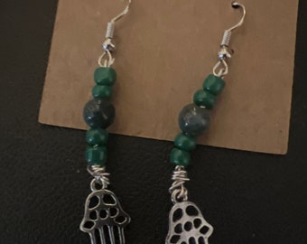 Hamsa Earrings